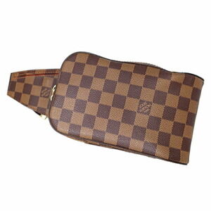 Louis Vuitton Geronimos Damier Canvas Ebene Brown Body Bag